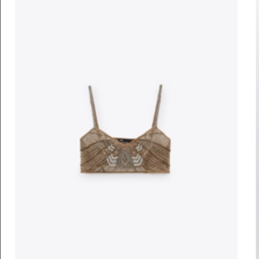Limited Edition Zara Beaded Bralette - Medium